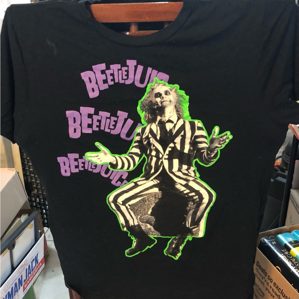 Kids Black Beetlejuice Graphic Tee